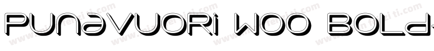 Punavuori W00 Bold字体转换